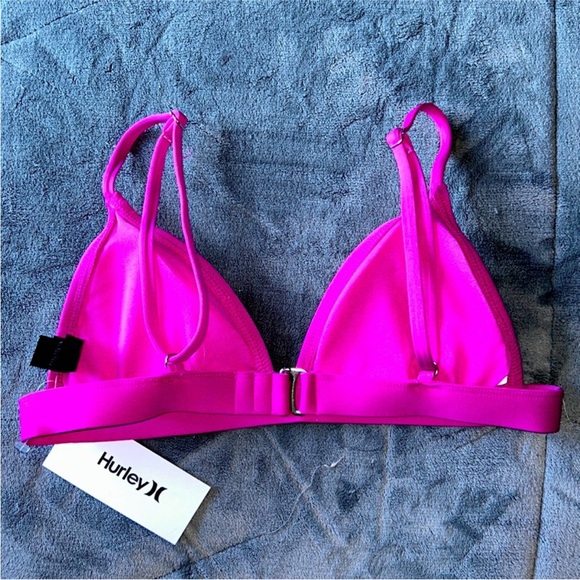 Hurley Women's Vibrant Pink Bikini Top NWT - Picture 2 of 2